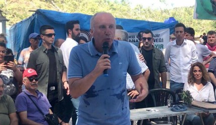 Akbelen'e giden İnce'ye soğuk duş! Mikrofonu bırakıp alanı terk etti - gundem