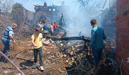 Kütahya'da sıcak saatler! Evler cayır cayır yandı - gundem