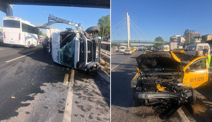 Korkunç kazada kağıt gibi ezilen araçlardan sağ kurtuldular - gundem