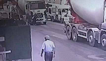 Beton mikserinin atında kaldı: Yaşlı kadını bakın nasıl kurtardılar - gundem