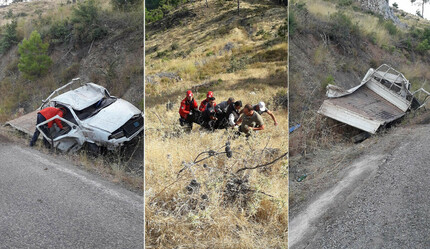 Uçurumdan yuvarlandı, taklalar attı: Camdan fırlayan sürücü hayatını kaybetti - gundem