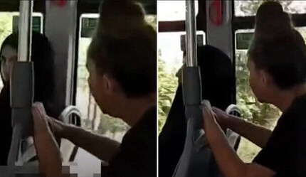 Kocaeli'de Belediye otobüsünde çarşaflı kadına iğrenç saldırı!