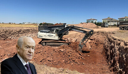 Bahçeli'nin alevilere hibe ettiği arazide cemevi için ilk kazma vuruldu - politika