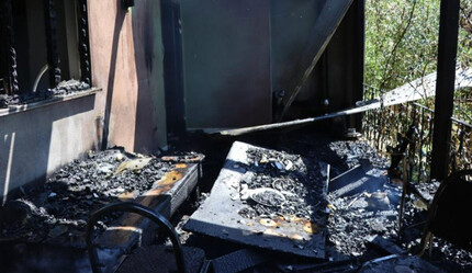 Erzurum'da yangın! Bir ev kül oldu - gundem