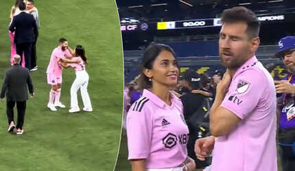 Antonella, Messi'yi Jordi Alba ile karıştırdı! Maç sonu ortaya çıkan görüntü izleyenleri güldürdü - spor
