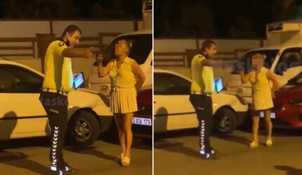 Akıl almaz olay: Trafik kazasına karışan kadın, polisi tehdit etti - gundem