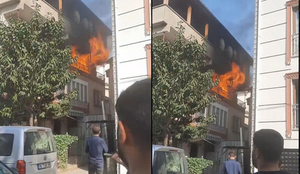 Bursa'da yangın paniği! Binanın 2. katı alev alev yandı: O anlar kamerada - gundem