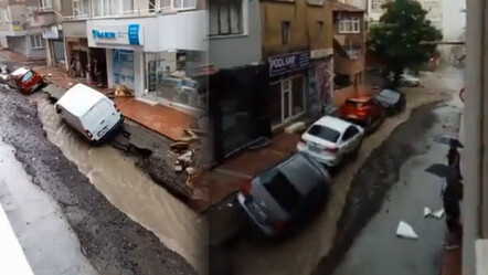 SAMSUN SEL YOL İKİYE AYRILDI 2023 (GÖRÜNTÜ) | Aşırı yağışlar sele döndü! Samsun sel 2023… - dunya