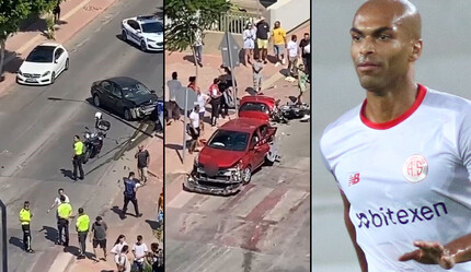 Antalyaspor'un Brezilyalı futbolcusu Naldo Pereria’nın ailesi kaza yaptı!4 yaşındaki oğlu ağır yaralı - gundem