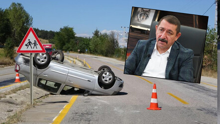 Kastamonu Belediye Başkanı Rahmi Galip Vidinlioğlu trafik kazası geçirdi! Aracı takla attı - gundem