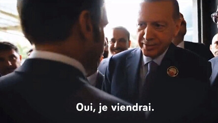Erdoğan ve Macron arasında gülümseten diyalog: Hani gelecektin? Gel de konuşalım - gundem