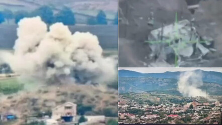 Karabağ operasyonunda Azerbaycan'ın Ermeni hedeflerini yerle bir ettiği anlar - politika