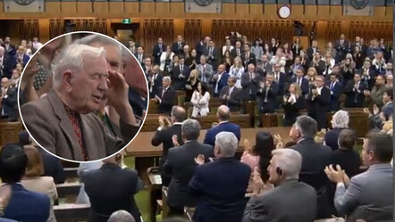 İkiyüzlü Batı: Parlamentoda Nazi askerini selamlayıp ayakta alkışladılar - dunya