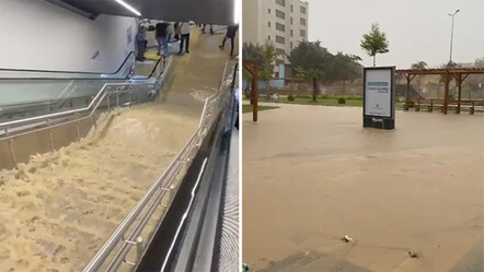Pendik'te metro durağı sular altında kaldı, yolcular şaşkınlık yaşadı - gundem