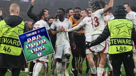 Şampiyonlar Ligi'nde haftanın en iyi 11'i açıklandı! Galatasaray'dan 1 oyuncu seçildi - spor