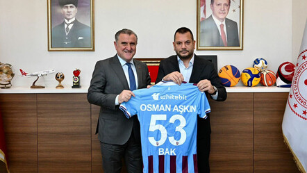 Trabzonspor Başkanı Ertuğrul Doğan'dan Bakan Osman Aşkın Bak’a ziyaret - spor