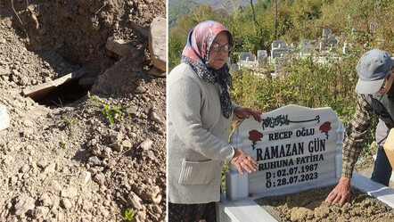 Ayının açtığı mezarı gören anne kendinden geçti: Gördükleri karşısında tüm köyü ayağa kaldırdı - gundem