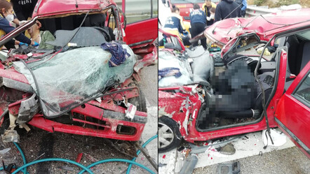 Sinop'ta korkunç kaza! Otomobil tıra arkadan çarptı: 4 ölü, 1 yaralı - gundem
