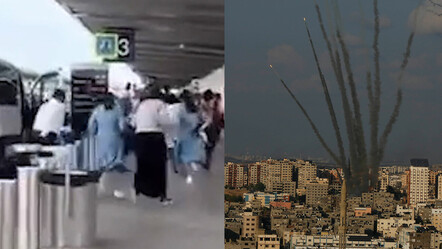Hamas'ın roket yağmuruna tuttuğu Aşkelon'da büyük panik! Siren sesleri eşliğinde kaçış başladı - dunya