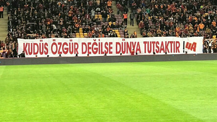 UltrAslan Filistin için tek yürek! 'Dünya bu orantısız zulme senelerdir olduğu gibi yine sessiz' - spor