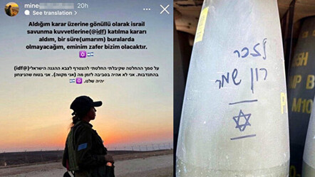 Gazze'ye attıkları füzeleri paylaştı, Mine G.'nin paylaşımlarına tepki yağdı - dunya