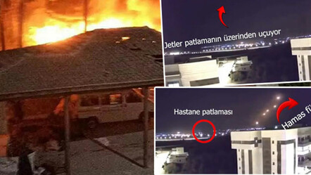İsrail hastane saldırısını reddetti... Kameralar yakaladı: F-16 izi böyle kaydedildi - gundem