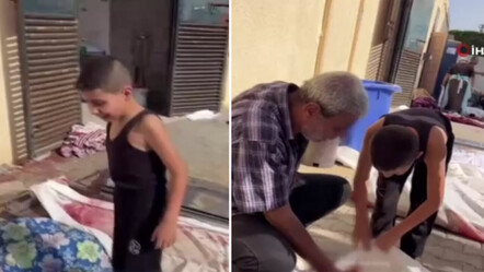 Filistinli çocuğun yürekleri sızlatan görüntüleri: Cansız bedenler arasında ailesini aradı - saglik