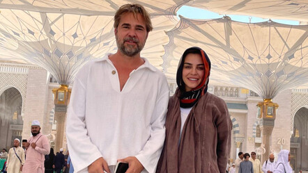 Neslişah-Engin Altan Düzyatan çifti Mescid-i Nebevi'de dua etti - magazin