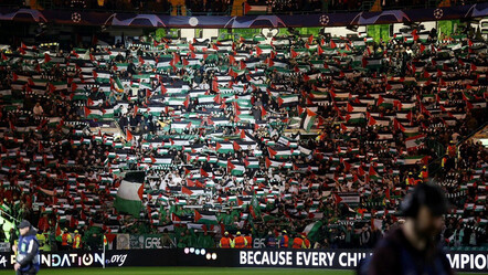 Celtic taraftarlarından Şampiyonlar Ligi'nde