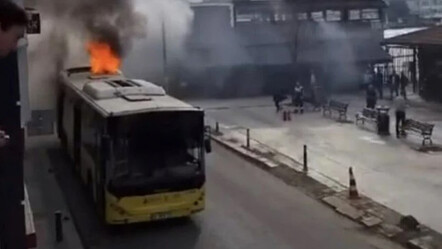 Beykoz'da İETT otobüsünde yangın - gundem