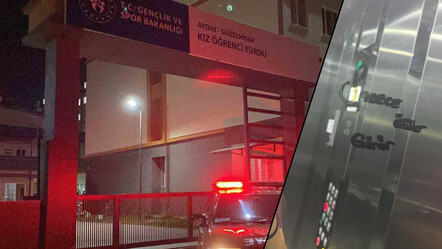 Aydın KYK yurdunda asansör düştü: Asansörün aynasına yürekleri burkan not! - gundem