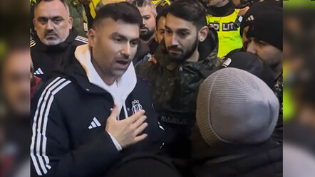 Norveç'te gergin anlar! Beşiktaşlı taraftarlar futbolculardan hesap sordu! Burak Yılmaz zor sakinleştirdi - spor