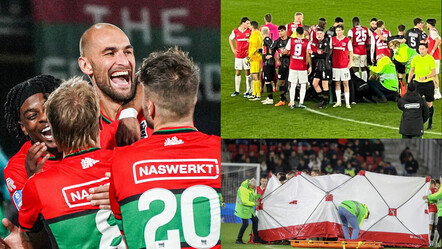 AZ Alkmaar - NEC Nijmegen maçında yere yığılan Bas Dost hastaneye kaldırıldı - spor