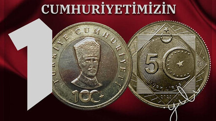 Cumhuriyet'in yüz yıllık hatırası dolaşıma başladı! Resmi Gazete'de yayımlandı: 5 TL'lik madeni para tedavüle girdi - ekonomi