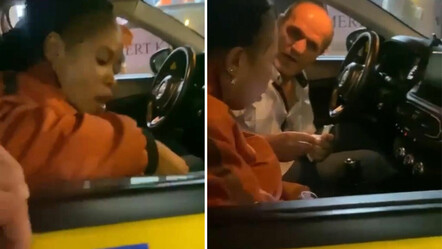 Taksici ile turistin tartışması kamerada: Dolandırıldığını zannedip ücreti vermek istemedi - gundem