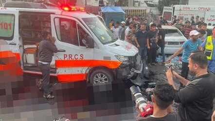İsrail Gazze'de ambulans konvoyunu vurdu: Çok sayıda ölü ve yaralı var - dunya
