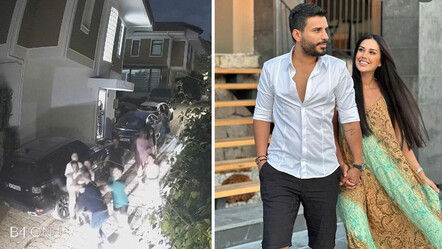 Dilan ve Engin Polat çiftinin kavga görüntüleri ortaya çıktı: Komşusuna yumruk atıp saldırdı - magazin