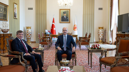 Davutoğlu'ndan TBMM Başkanı Kurtulmuş'a ziyaret - gundem
