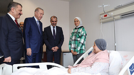 Cumhurbaşkanı Erdoğan'dan Ankara'da Gazzeli hastalara ziyaret - gundem