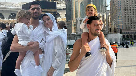 Milli futbolcu Merih Demiral, ailece Umre'ye gitti! Sosyal medyadaki fotoğraflara beğeni yağdı - spor
