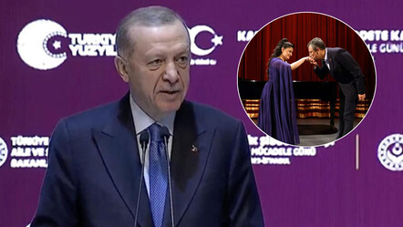 Cumhurbaşkanı Erdoğan'dan Özgür Özel'e Pervin Chakar göndermesi: Eli öpülecek kadınlar şehitlerimizin anneleri, eşleridir - politika