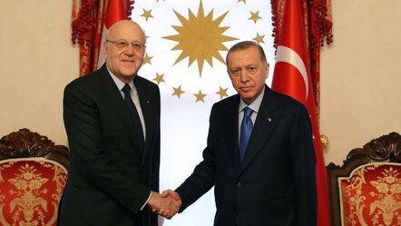 Cumhurbaşkanı Erdoğan Dolmabahçe’de Lübnan Başbakanı Mikati ile görüştü - dunya