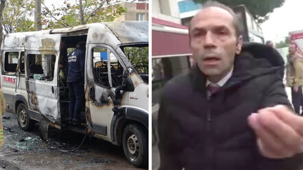 Araç yangınını çeken İHA muhabirine firma yetkilisinden çirkin saldırı: Bu araçlar kimin biliyor musun! - gundem