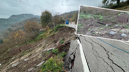 Bartın-Kastamonu yolu çöktü! Tarla toprak altında kaldı, trafik aksadı - gundem