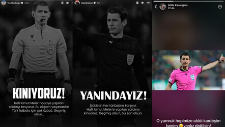 Futbolcular Halil Umut Meler'e sahip çıktı! Yumruk skandalı sonrası destek paylaşımları peş peşe geldi - spor