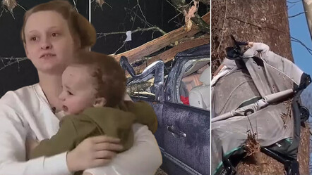 Tüyler ürperten olay… Şiddetli kasırganın yuttuğu 4 aylık bebek ağacın üzerinde asılı bulundu - dunya