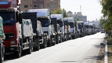 Filistin Kızılayı, Refah Sınır Kapısı'ndan Gazze Şeridi'ne ulaşan yardım tırı sayısını açıkladı - dunya