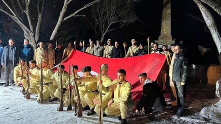 Sarıkamış Harekatı'nın 109. yılı: Öğrenciler eksi 15 derecede 'saygı' nöbeti tuttu - gundem