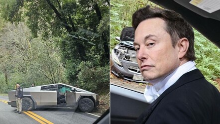 Elon Musk’ın gözdesi Tesla Cybertruck ilk kazasını yaptı! Birinde çizik bile yok siz bir de karşıdaki araca bakın - gundem