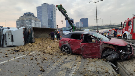Basın Ekspres yolunu kilitleyen zincirleme kaza - gundem
